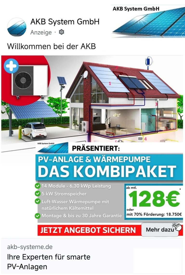PV-Anlagen, Wärmepumpen
